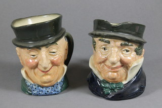 A Royal Doulton character jug - Micawber and 1 other, af, 4"
