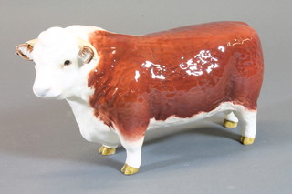 A Beswick figure of a standing Herefordshire bull 5"