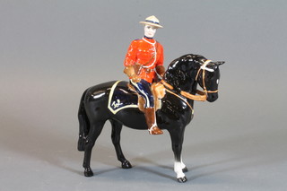 A Beswick Royal Canadian Mountie on horseback