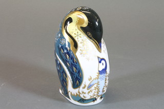 A Royal Crown Derby penguin, base marked LX1 5"