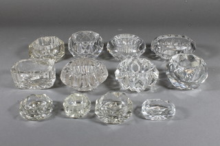 A collection of 19th Century and later glass table salts