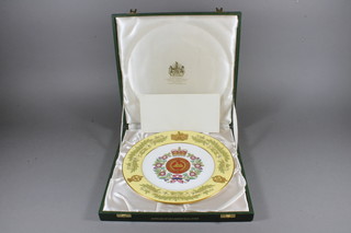 A limited edition Spode plate The Gloucester Regt. 10.5", cased