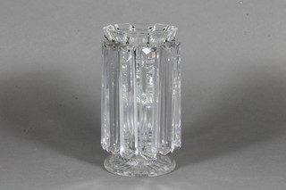 A 19th Century glass lustre 7"