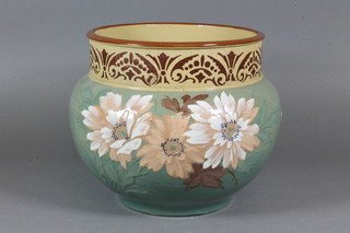A Langley circular pottery jardiniere 9"