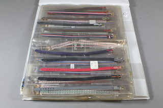 A collection of various wristwatch straps