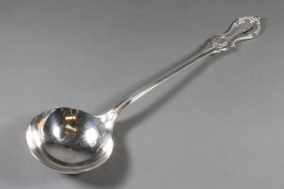 A silver sauce ladle, Birmingham 1898 by Elkingtons, 10 ozs