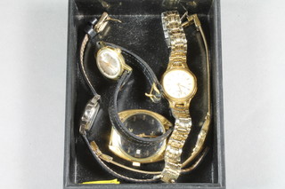 A gentleman's Cyma wristwatch and 4 ladies wristwatches