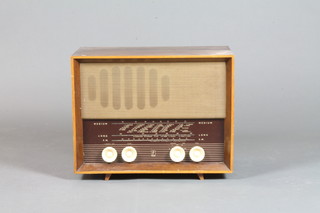 A Feranti radio contained in a walnut case