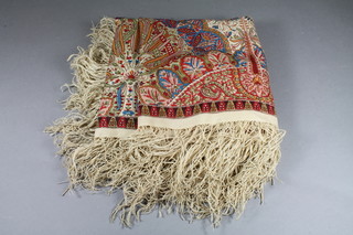 A Victorian paisley shawl  68" x 70"