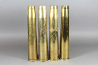 3 WWII 40mm anti aircraft shells marked 1944 and 1 other