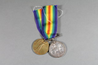 A pair British War medal and Victory medal to G-10896  Corporal N D Browne East Surrey Regt.