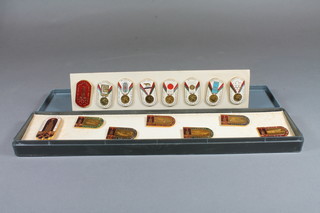15 various enamelled Olympic badges  ILLUSTRATED