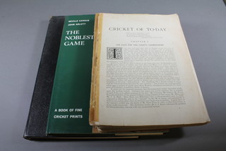 One volume "Famous Cricketers and Grounds" 1895, 1 vol.  John Arlott and Neville Cardus "The Noble Game" and 1 vol.  "Cricket of Today" unbound