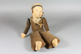 A Nora Welling style felt doll in the form of a sailor boy 14"