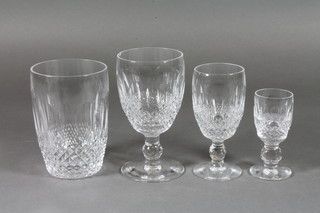 A suite of Waterford glassware comprising 6 tumblers, 4 wine glasses, 4 sherry glasses and 2 liqueur glasses