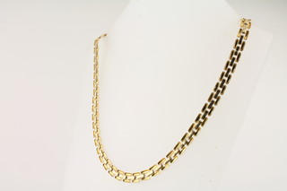 A Continental 18ct gold necklet 20.7grams