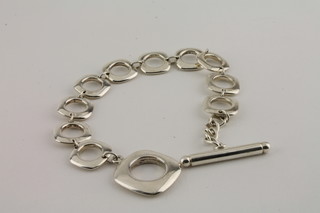 A silver bracelet by Tiffany