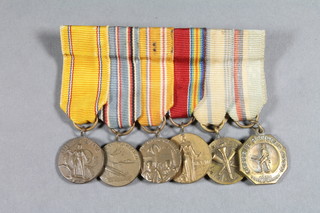 A group of 6 American miniature medals