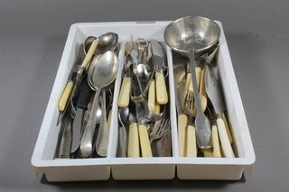 A collection of flatware