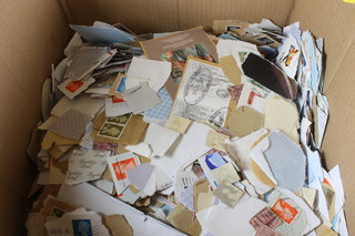 A large collection of GB stamps on paper