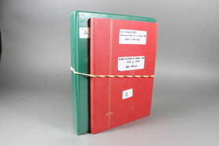 A stock book of approx. 600 Victoria to early Elizabeth II Commonwealth stamps together with a green loose leaf album of  approx. 600 Australian stamps 1914-1998