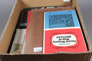 A box of mainly children's World stamp albums and stock books