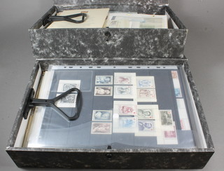2 box folders containing various world stamps
