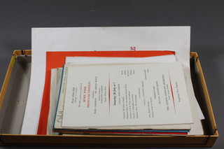 A collection of various theatre and concert programmes