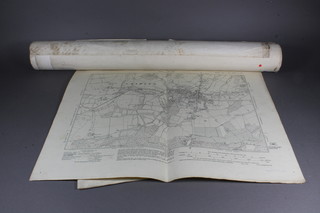 6 various 19th Century Ordnance Survey maps of Horsham and  surrounding district including St Leonards Forest and Roffey  Park