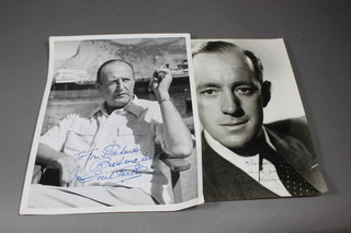 Alec Guinness, a signed black and white photograph 9" x 7"