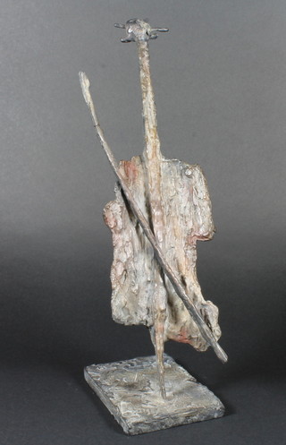 Pierre Mouzat, French, contemporary, a patinated bronze study of a cello, 13"h  ILLUSTRATED