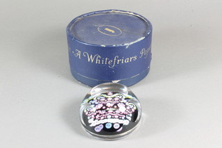 A Whitefriars limited edition paperweight to commemorate the  Queens Silver Jubilee 3"