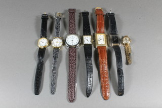 A lady's 9ct gold wristwatch and a collection of wristwatches