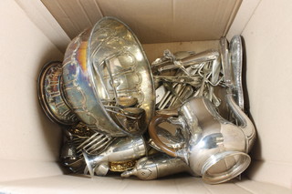 Various items of silver plate