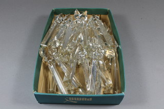 A collection of cut glass lozenges