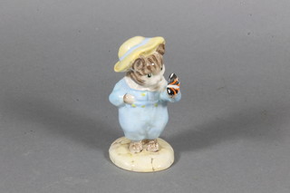A Beswick Beatrix Potter Figure - Tom Kitten with Butterfly, brown mark 1987