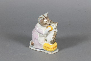 A Beswick Beatrix Potter Figure - Tabitha Twitchett and Miss Moppett, brown mark 1976