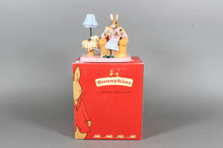 A Royal Doulton Bunnykins 25th Anniversary limited edition  figure - Mrs Collector Bunnykins BD335 4", boxed