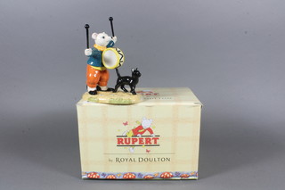 A Royal Doulton Rupert figure - Banging on His Drum RB17,  boxed