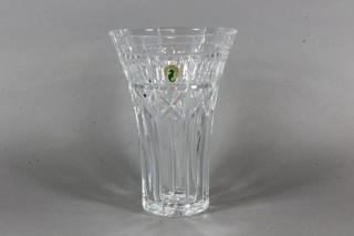 A Waterford cut glass flower vases 8"