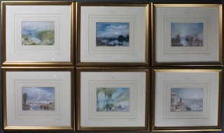 After J M W Turner, a set of 6 Tate Gallery limited edition coloured prints 6" x 7"