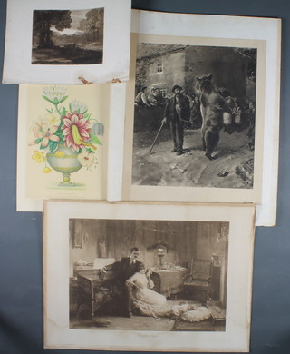 A folio of various coloured prints