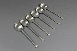 A set of 6 silver coffee spoons Sheffield 1923, 2 ozs