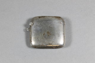 A plain silver vesta case Birmingham 1907 1 ozs