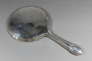 A silver backed hand mirror Chester 1917