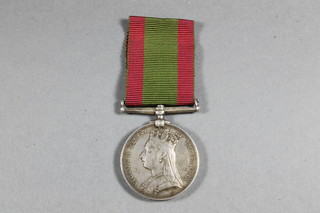 An Afghan medal 1879-1890 to 2633 Pte. W Pate Fcon 10th PL Husaars, no bar,