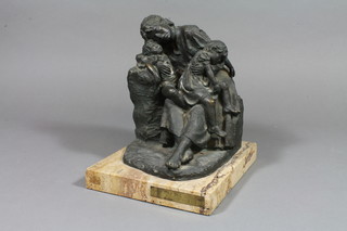 Joseph Bofill, a limited edition composition sculpture "La Paz Del Suemo" study of a mother and child 10" ILLUSTRATED