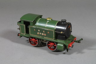 A Hornby O gauge clock work tank engine locomotive no.1 complete with key, f, boxed 