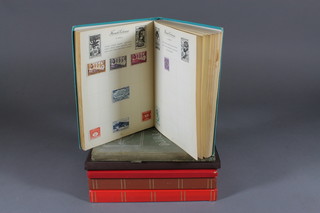 A Royal Mail stamp album, an air line stamp album, an 840 stock book and 3 Stanley Gibbons stock books