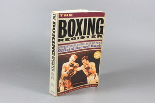 James B Roberts and Alexander G Skutt "The Boxing Register"  signed by Muhammad Ali - page 168, also signed by many other boxers, full list within book